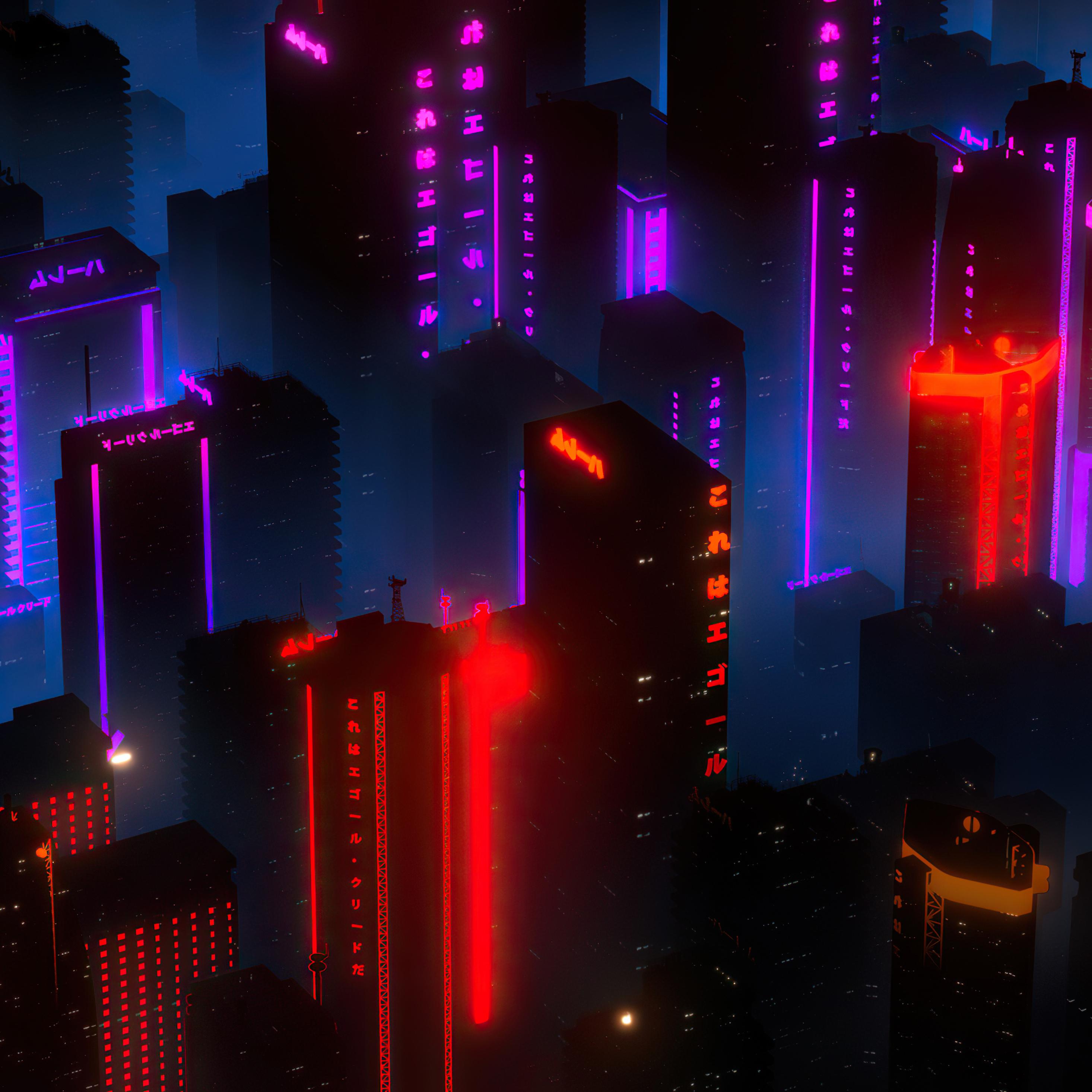 Neon City Red Wallpapers - Top Free Neon City Red Backgrounds ...