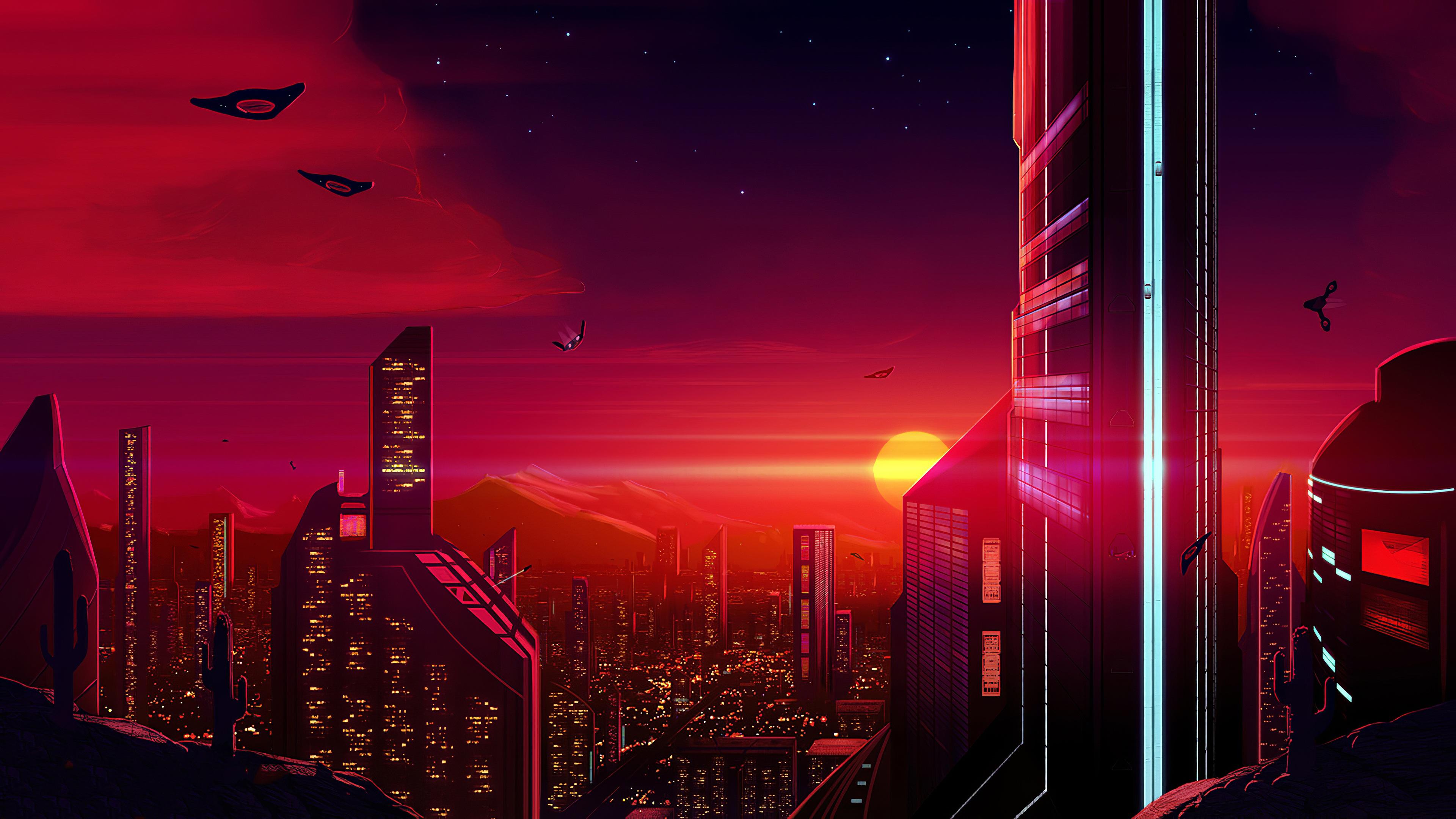 3840x2160 Wallpaper 4k Argumented City Wallpaper