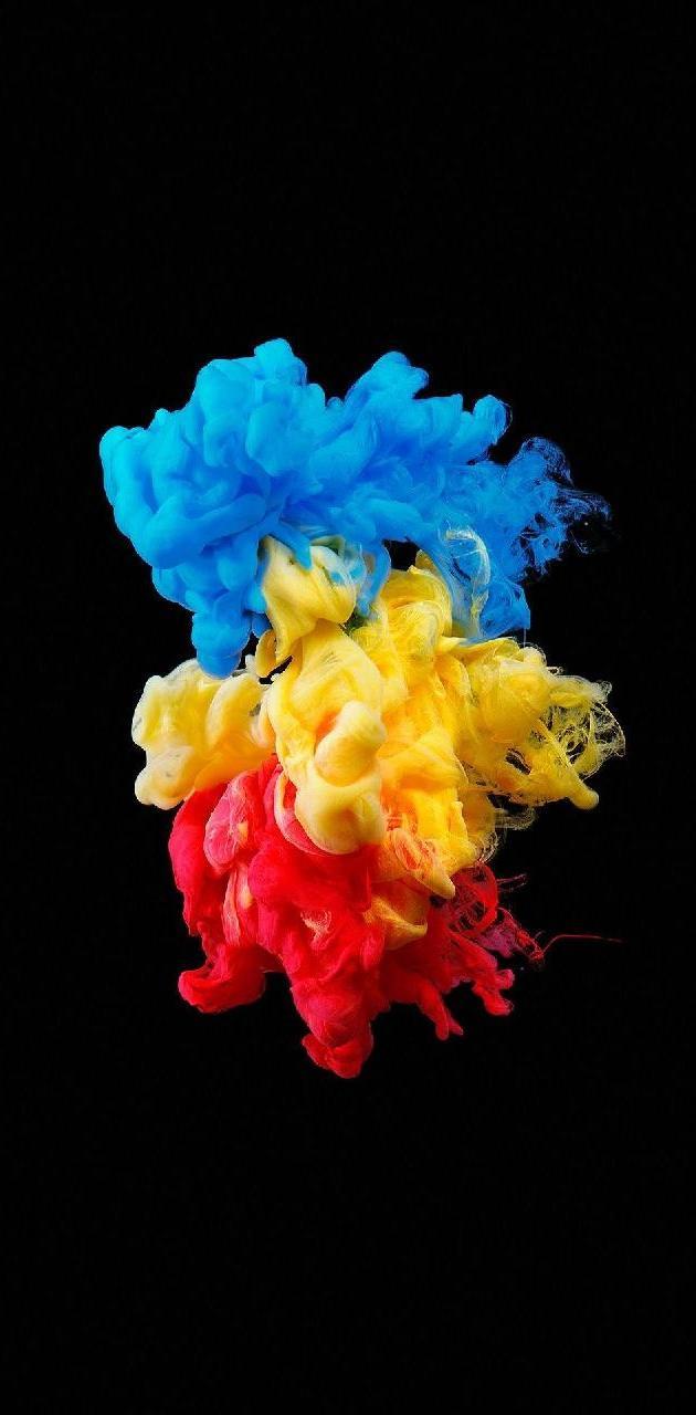 630x1280 Colorful smoke wallpaper