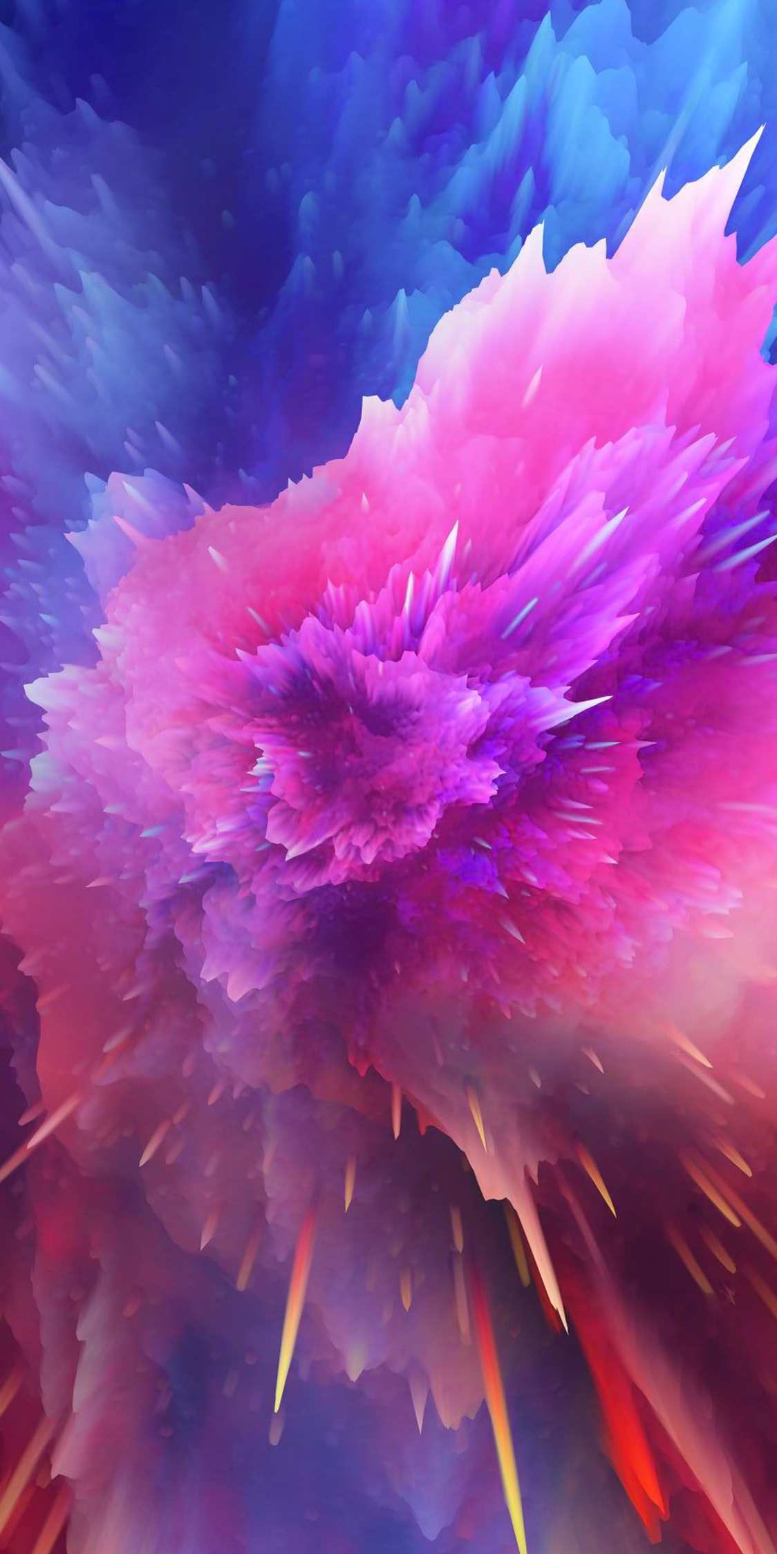 1124x2248 Abstract Color Smoke IPhone Wallpaper Wallpaper : iPhone Wallpaper