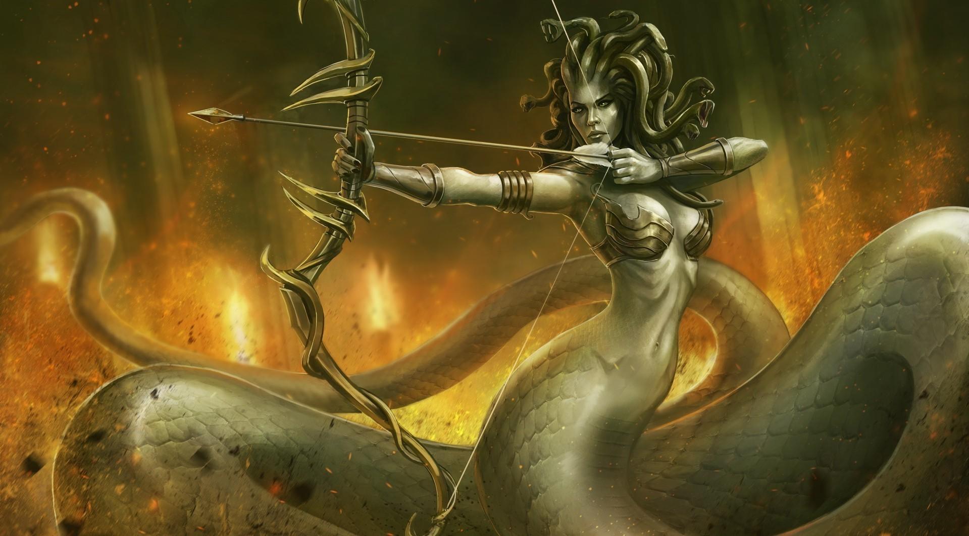 1919x1061 Medusa Wallpaper 3D HD Wallpaper