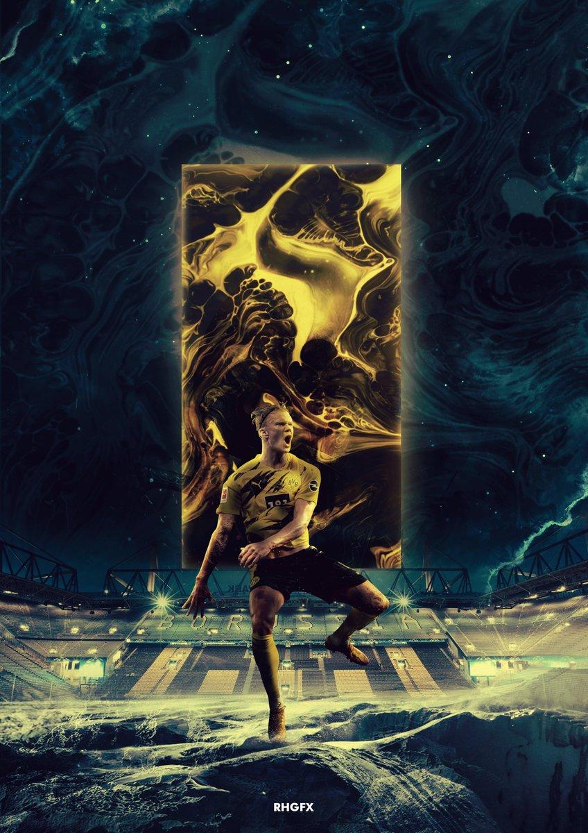 848x1200 RHGFX -. is again on fire this season. Psychedelic Art Wallpaper mixed with old style. If you like my work please give it a retweeet. #Football #Artwork #Haaland #