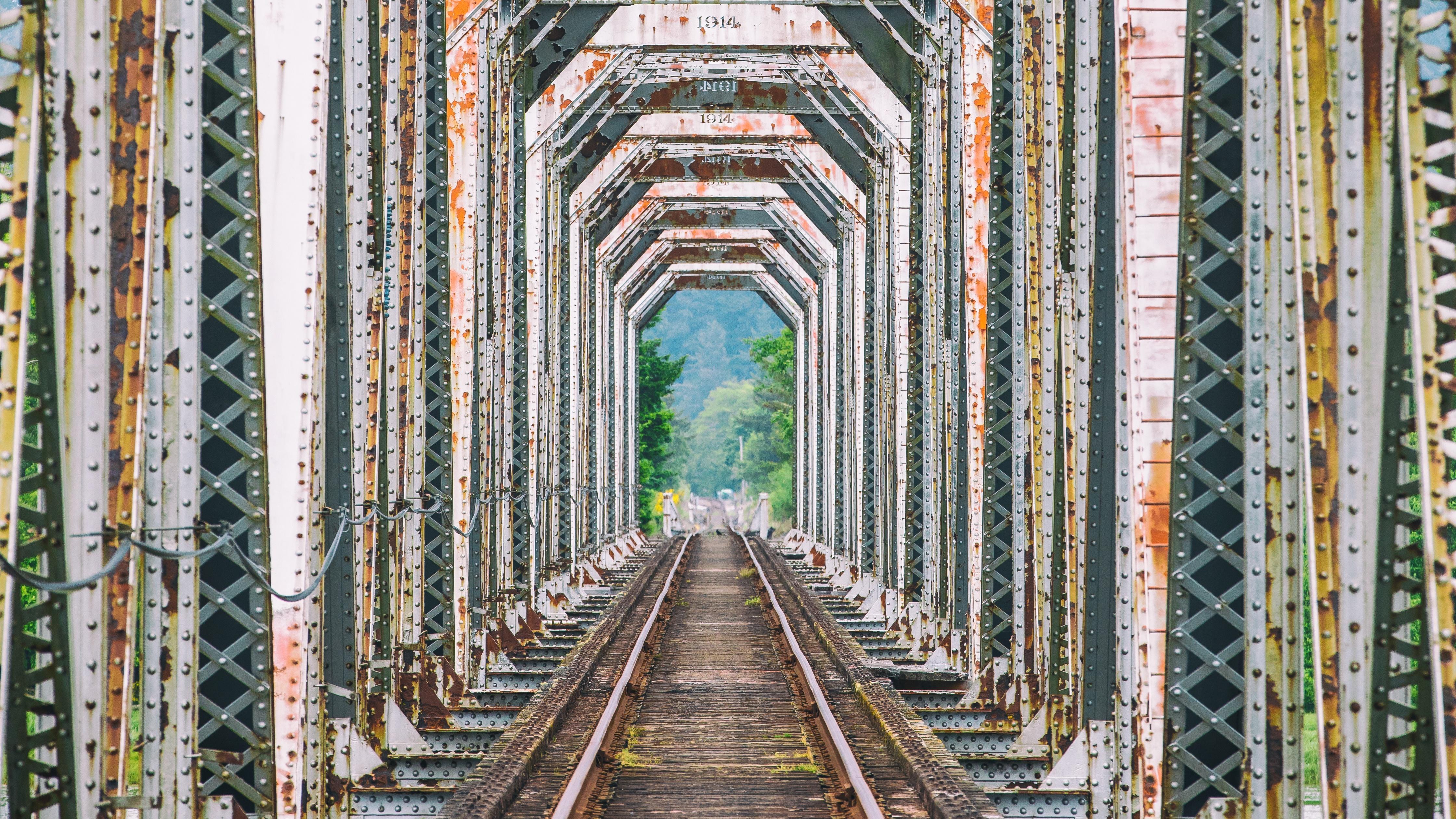 4480x2520 Bridge Railroad Wallpaper:4480x2520