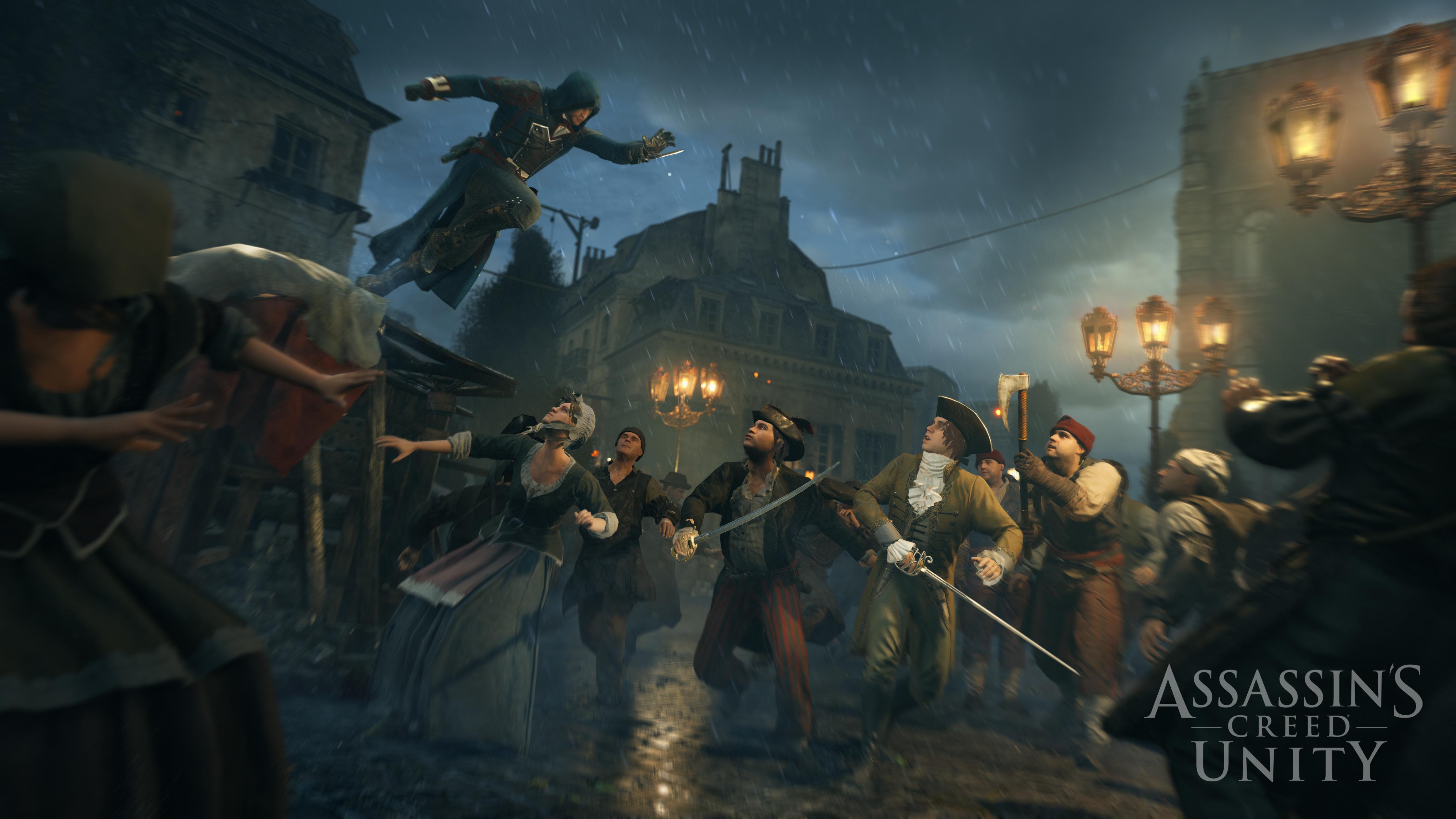 4480x2520 Video Game Assassins Creed Unity Wallpaper:4480x2520