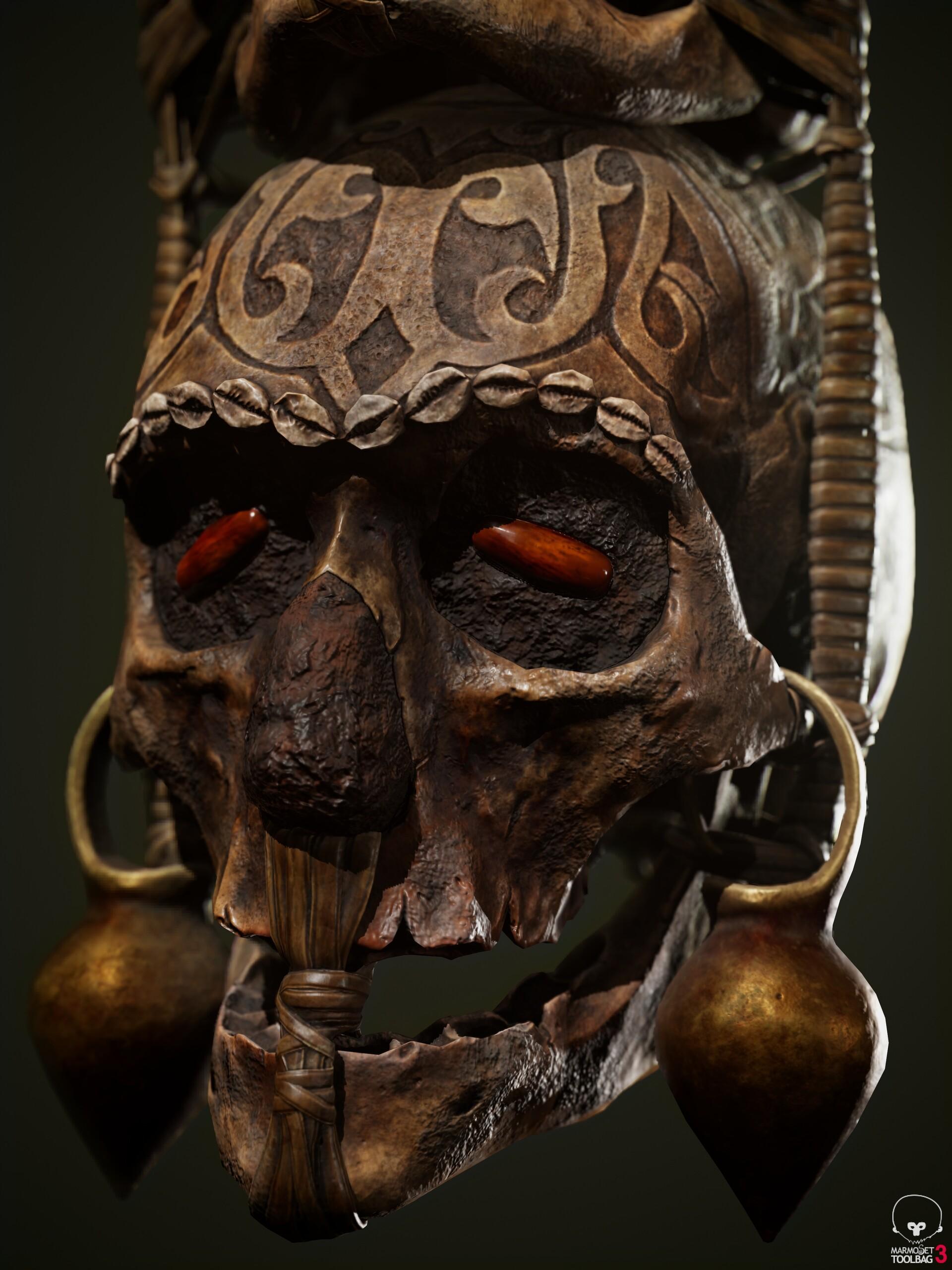 1920x2560 Dayak Skulls Trophy asset, Georgian Avasilcutei