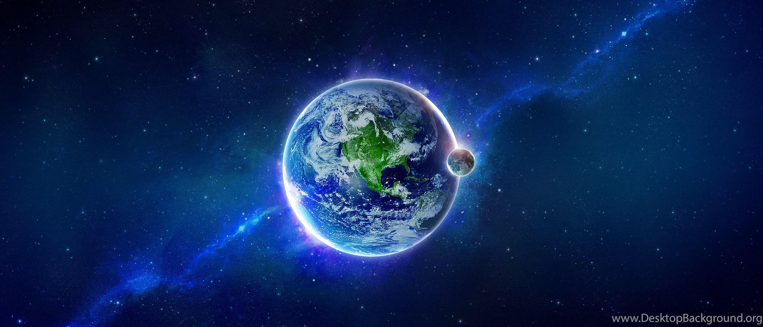 2520x1080 Love On Earth Wallpaper Desktop Background