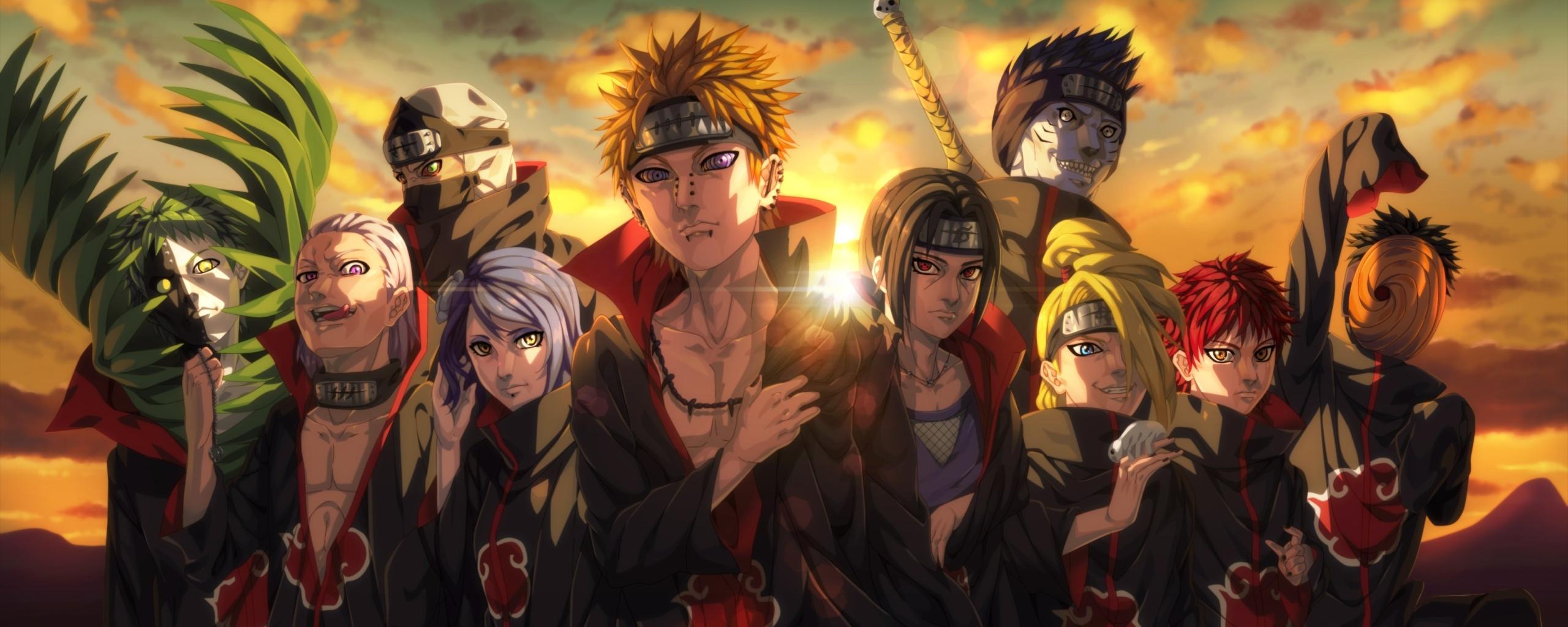2560x1024 Akatsuki Organization Anime 2560x1024 Resolution Wallpaper, HD Anime 4K Wallpaper, Image, Photo and Background