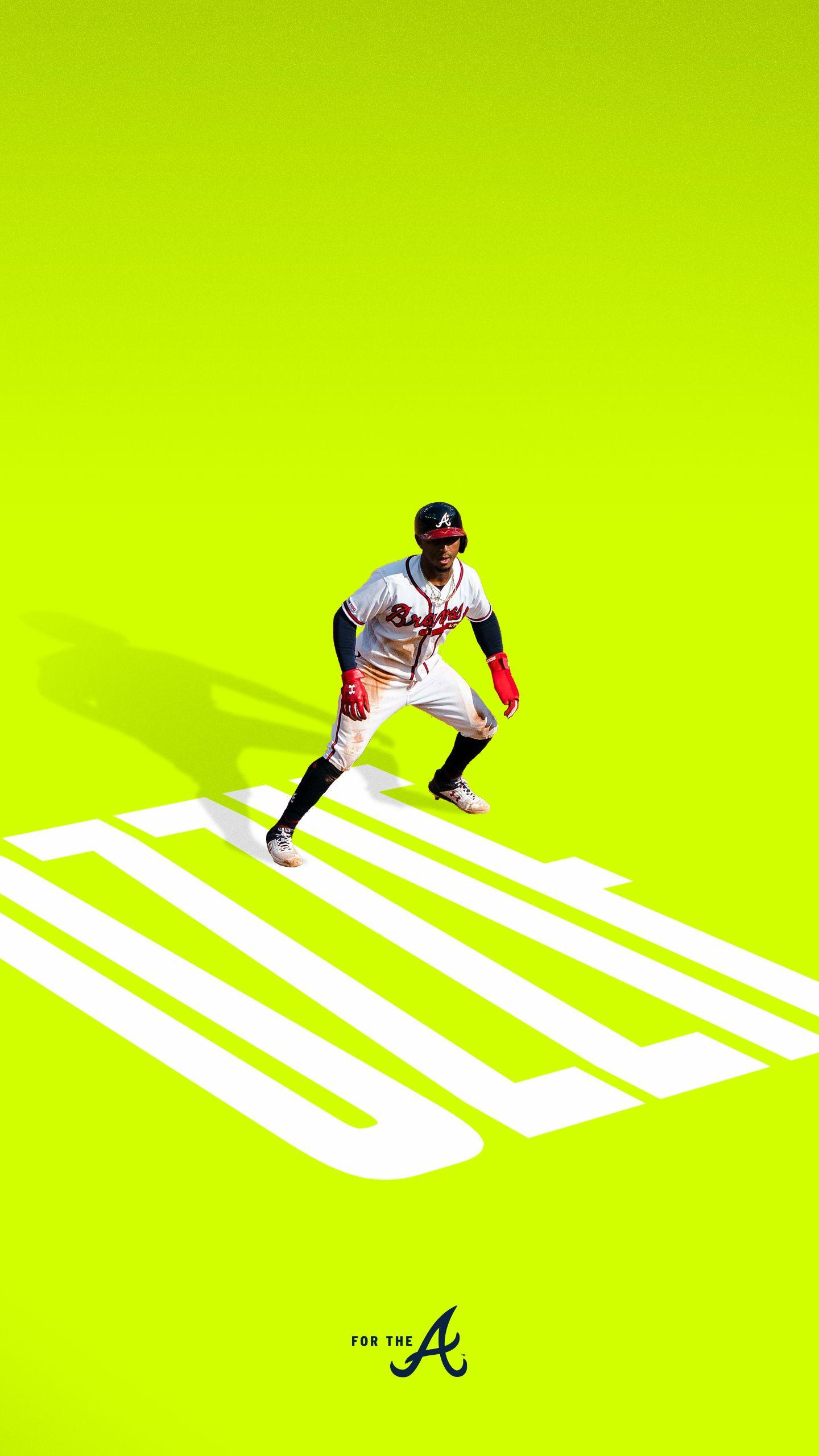 1440x2560 Ozzie Albies iPhone Background. Atlanta braves, Braves, Braves baseball