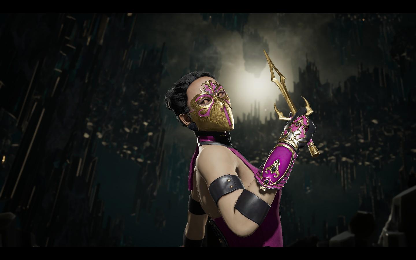 1440x900 Mileena's Hungry Twin skin (available in the premium shop for 23h) turns most of her gear gold: MortalKombat