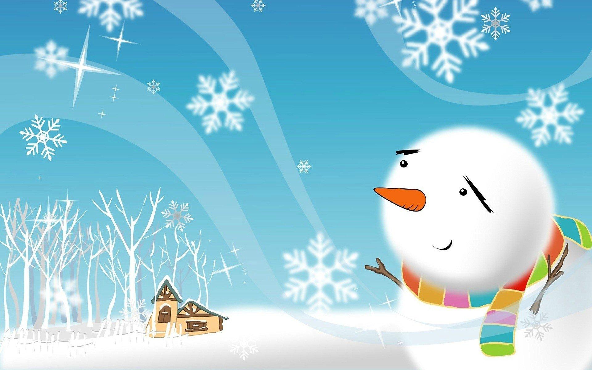 1920x1200 Rainbow Snowman HD wallpaper