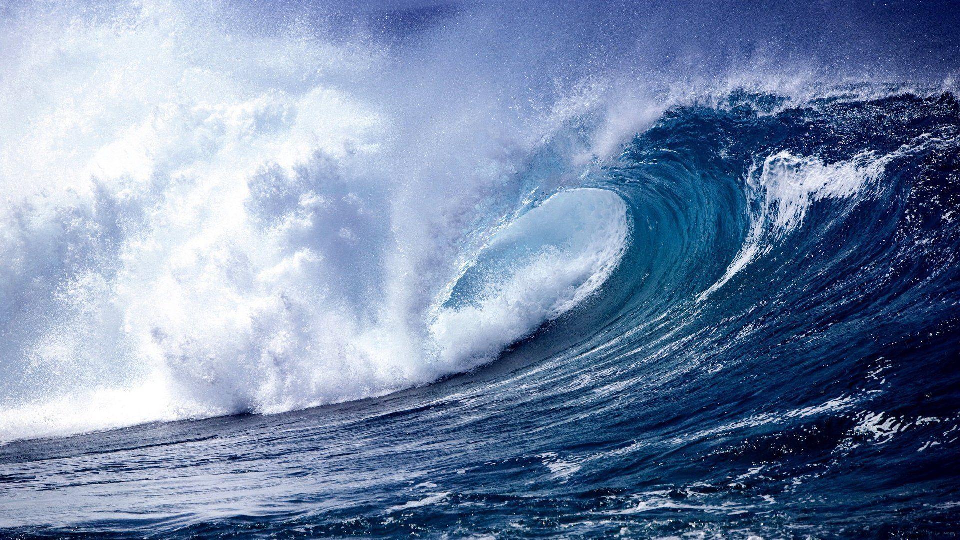 1920x1080 Beach Waves Wallpaper
