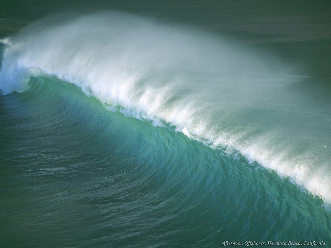1152x864 Large Wave At Hermosa Beach California And Coasts Wallpaper