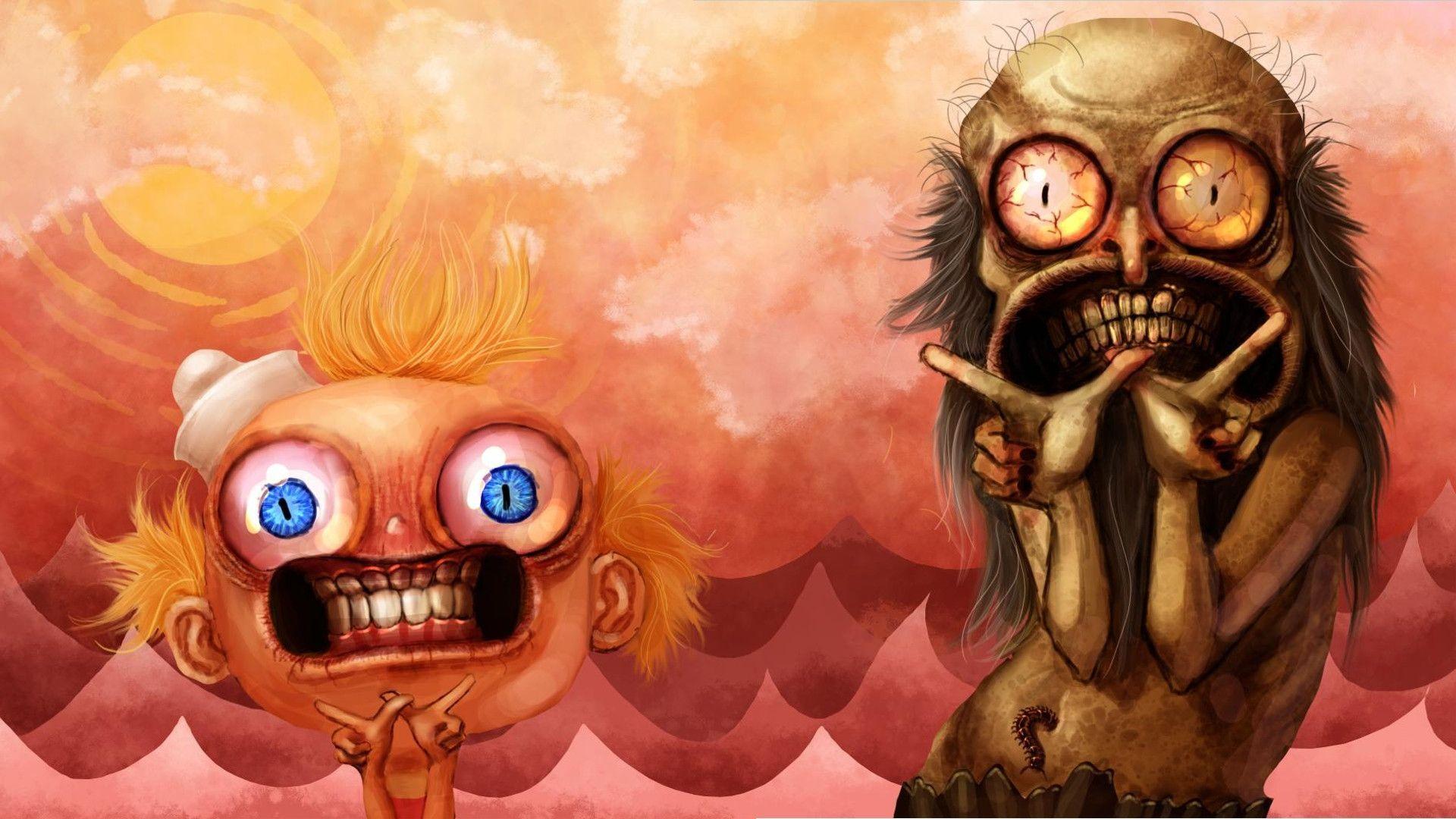 1920x1080 Cute Zombie Wallpaper