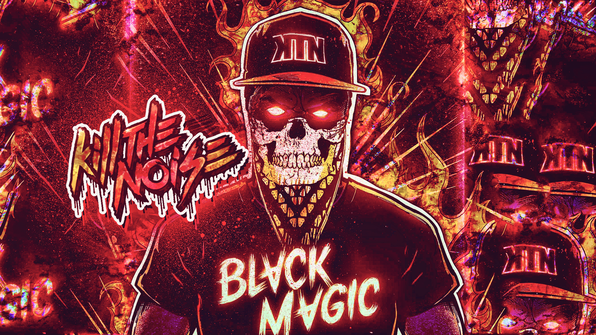 1920x1080 1920x1080 album, art, cover, dark, demon, eyes, hip, hop, horror, kill, noise, rap, skull. Mocah HD Wallpaper
