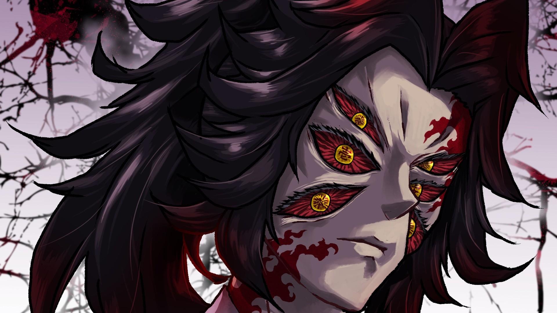 1920x1080 Demon Slayer Kokushibou With Six Eyes HD Anime Wallpaper
