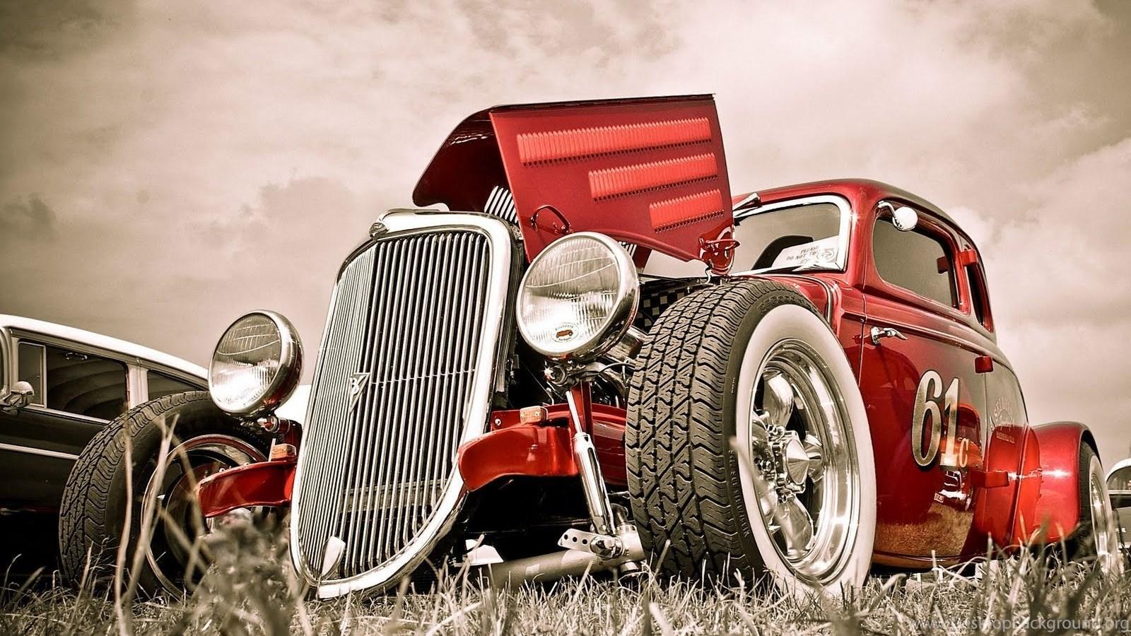 1600x900 Old School Cars Wallpaper Desktop Background