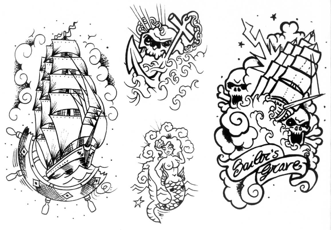 1155x804 Old School tattoo design