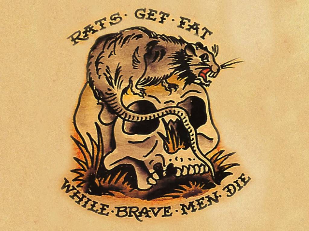 1024x768 Skull Tattoo Wallpaper