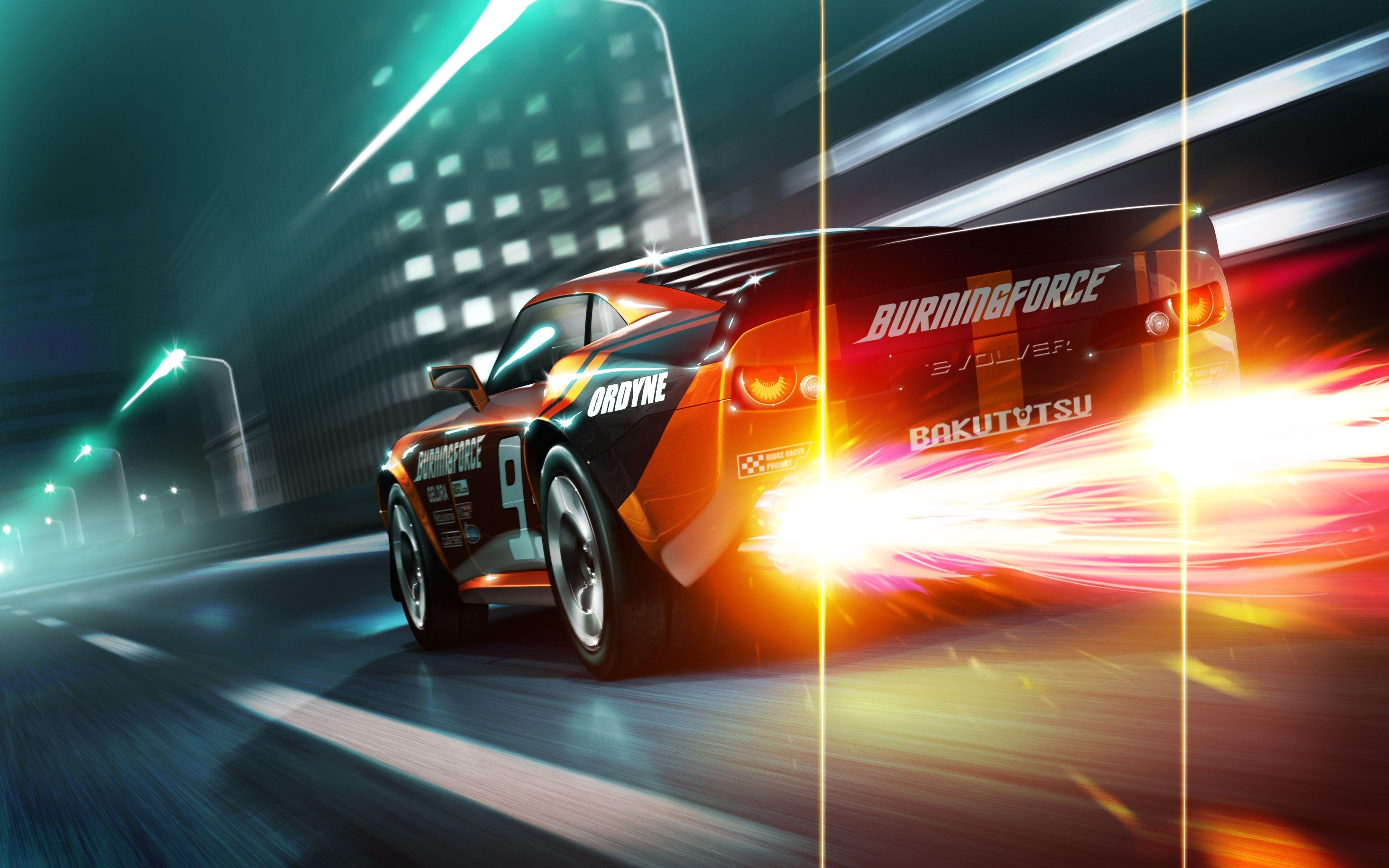 4000x2500 Racing 3D Wallpaper
