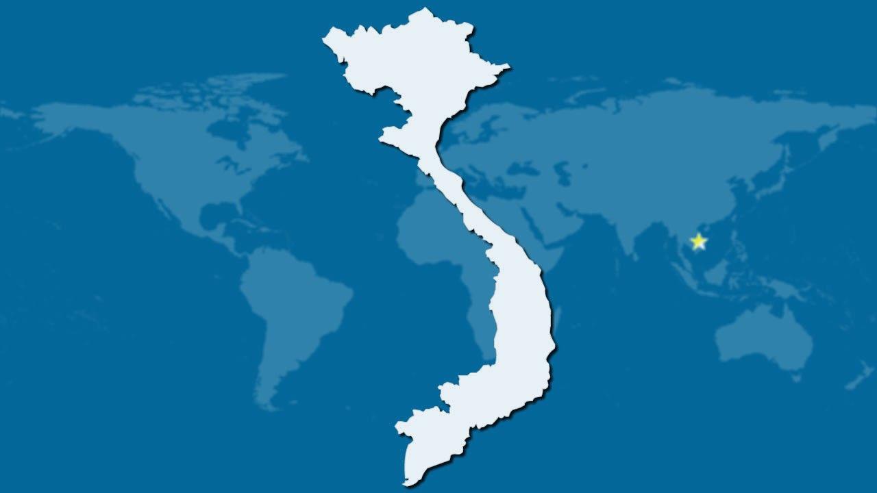 1280x720 Vietnam Map Wallpaper, HD Vietnam Map Background
