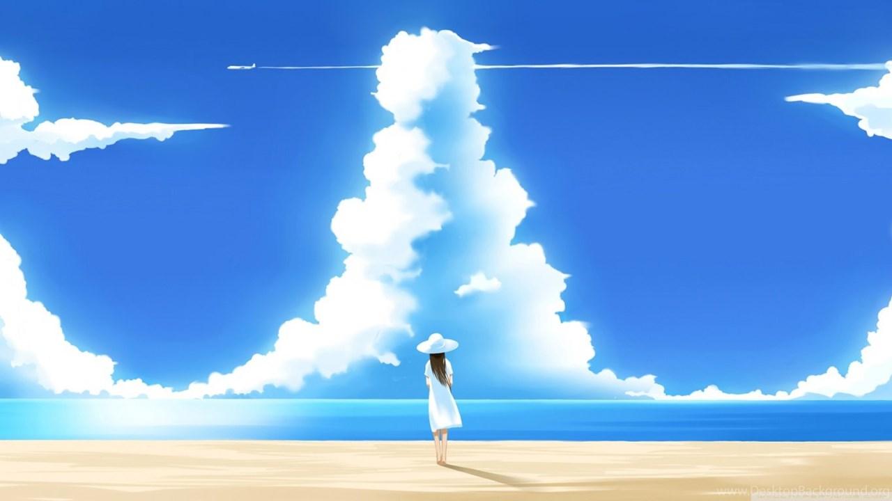 1280x720 Beautiful Summer Day Illustration HD Desktop Wallpaper : High. Desktop Background