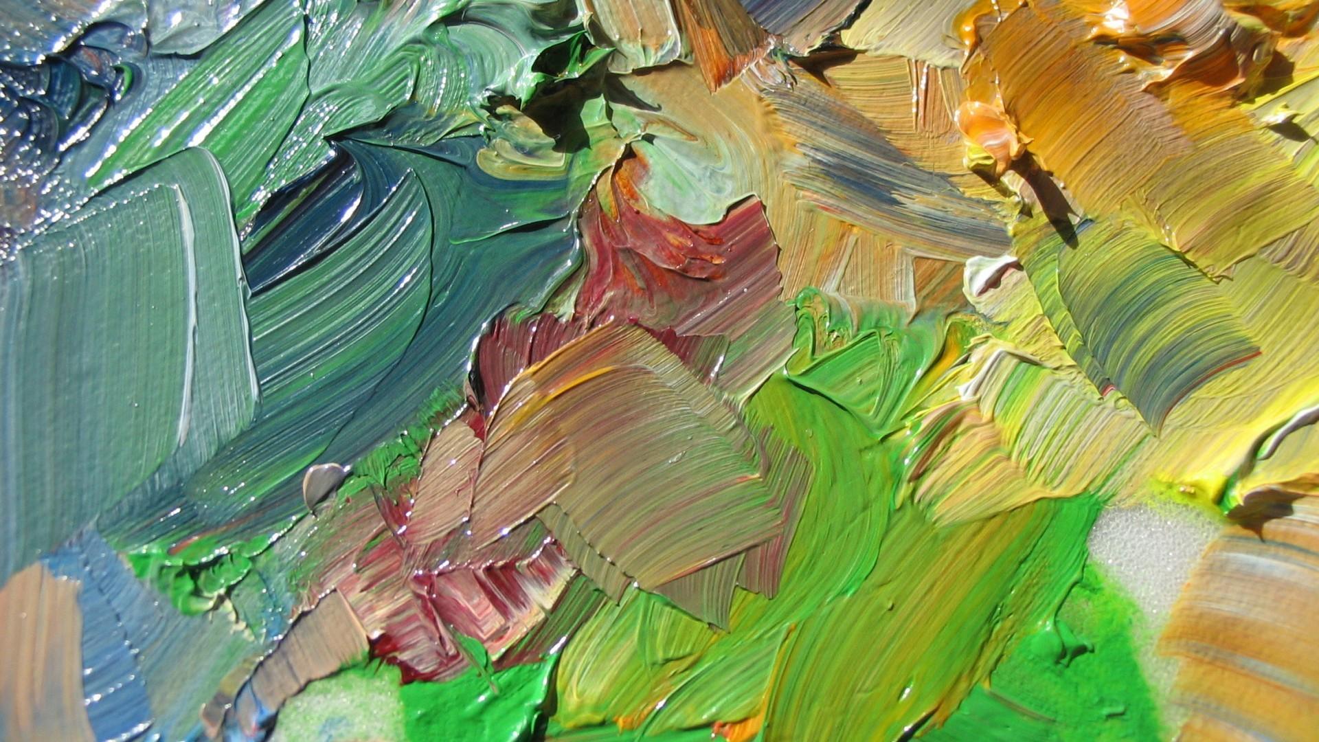 1920x1080 #simple, #paint splatter, #painting, #texture, #colorful, #oil painting, wallpaper. Mocah HD Wallpaper