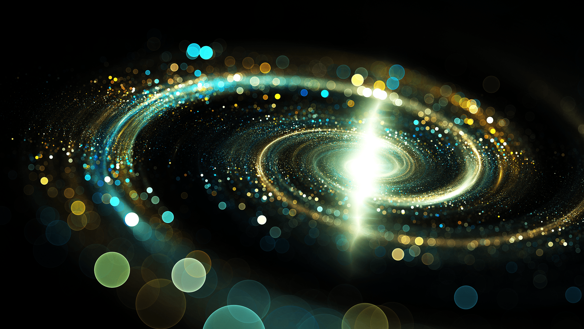 1920x1080 #abstract, #spiral, #galaxy, #digital art, #bokeh, wallpaper. Mocah HD Wallpaper