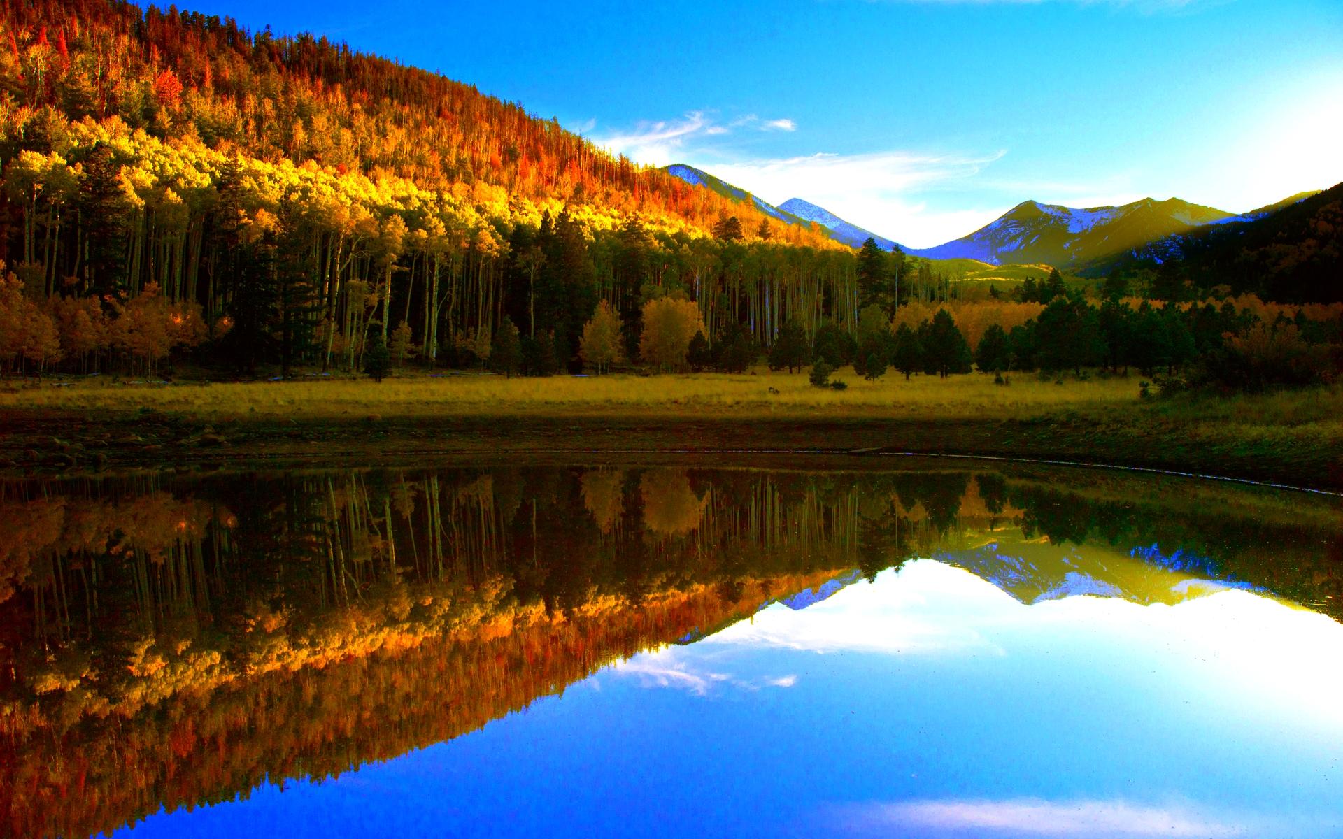 1920x1200 Fall Lake HD wallpaperx1200