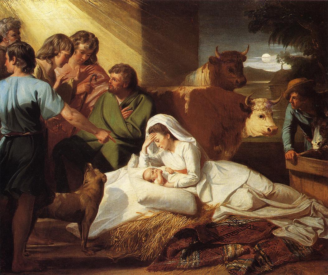 1053x885 The Nativity By John Singleton Copley