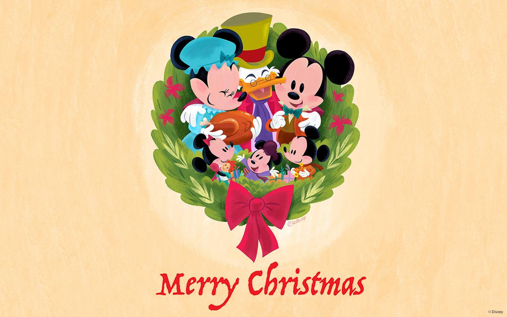 1680x1050 Download These Special Holiday Wallpaper Designed by Disney Artists Now