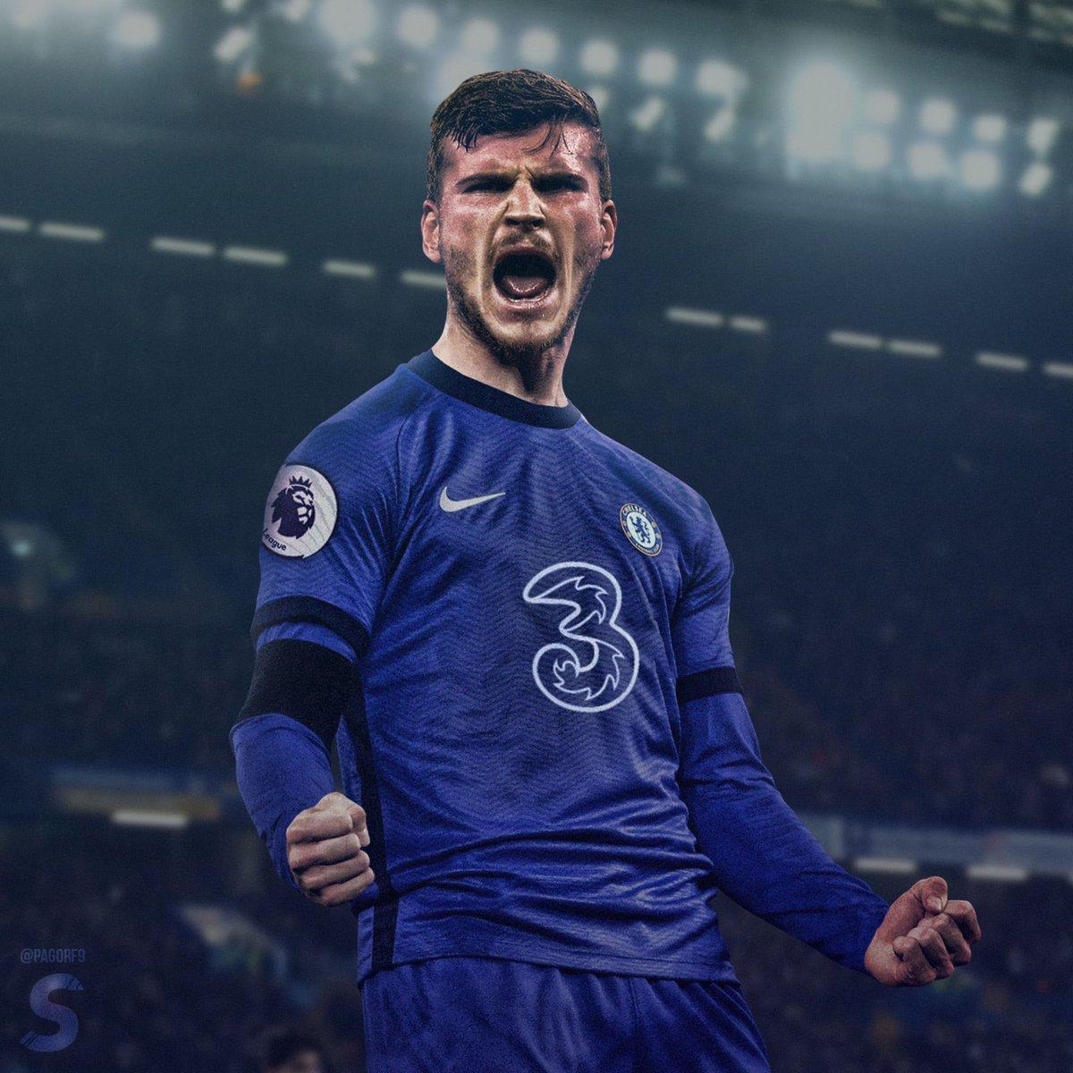 Chelsea FC Timo Werner High Quality A4 Print 
