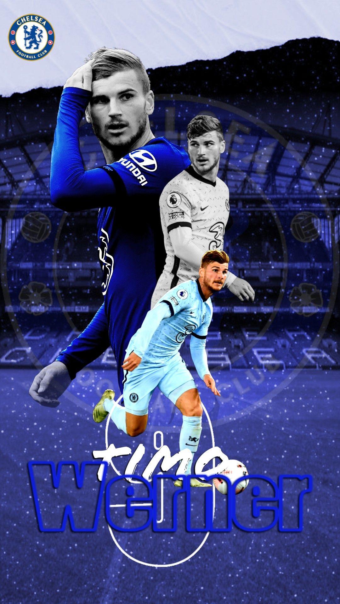 1080x1920 Timo Werner Art Mobile. Chelsea football club wallpaper, Chelsea wallpaper, Chelsea champions league