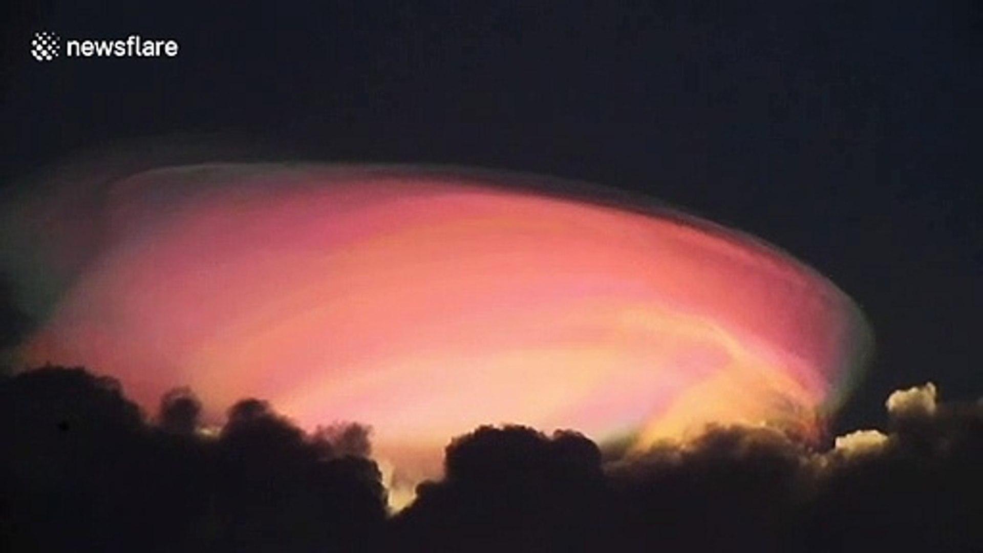 1920x1080 Beautiful rainbow cloud amazes residents in the Philippines