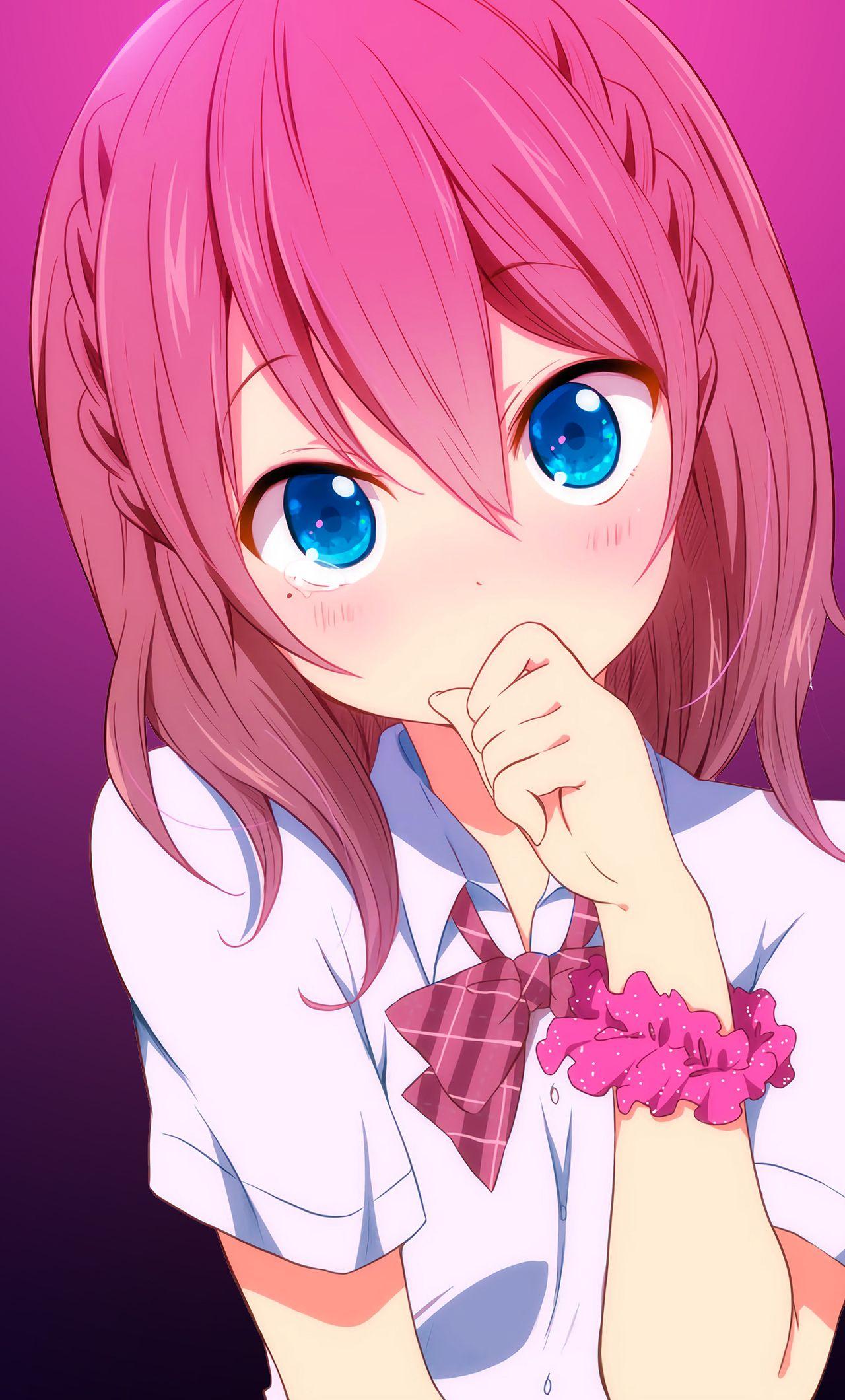 1280x2120 Anime Yawning Girl 4k Ultra HD iPhone HD 4k Wallpaper