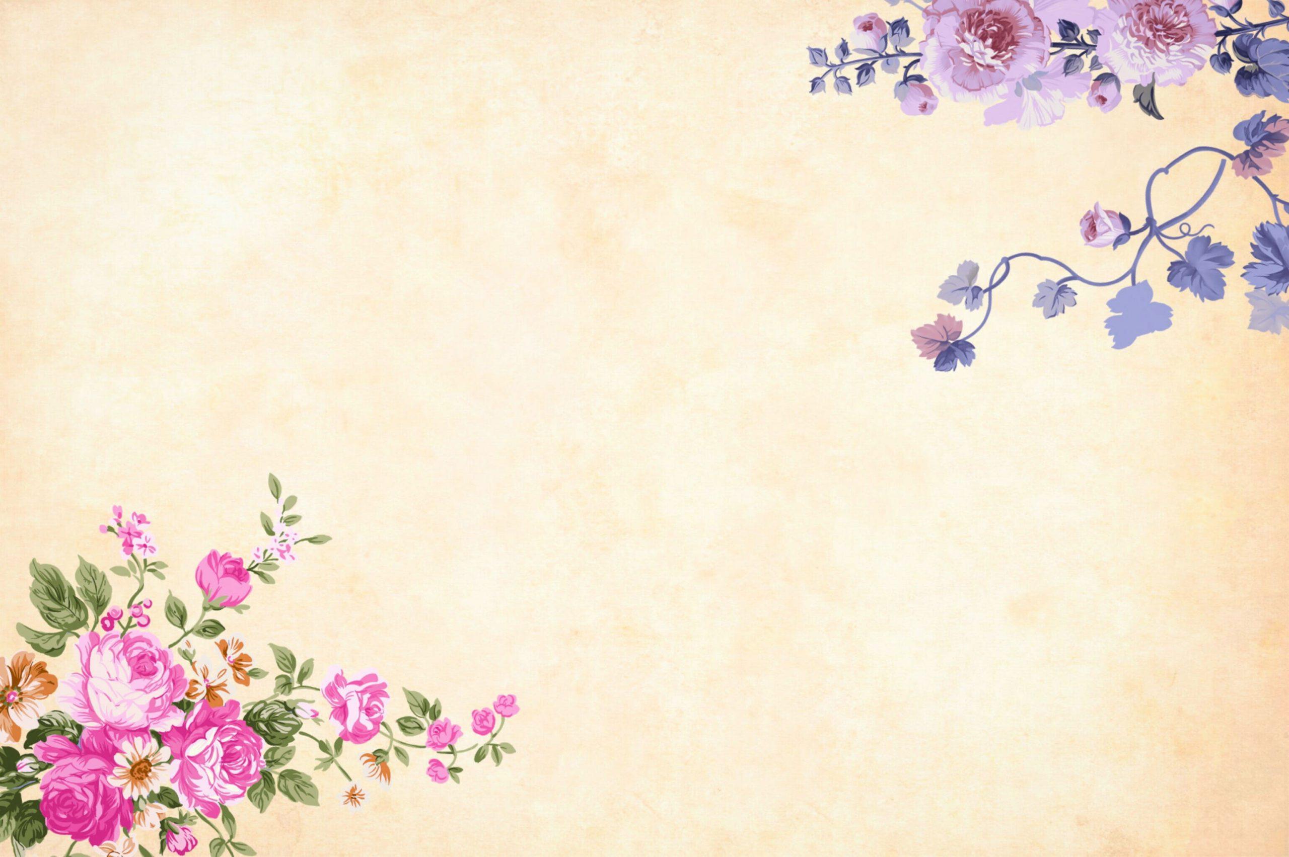 2560x1703 Vintage flower wallpaper, background, watercolor, floral, border, garden • Wallpaper For You HD Wallpaper For Desktop & Mobile