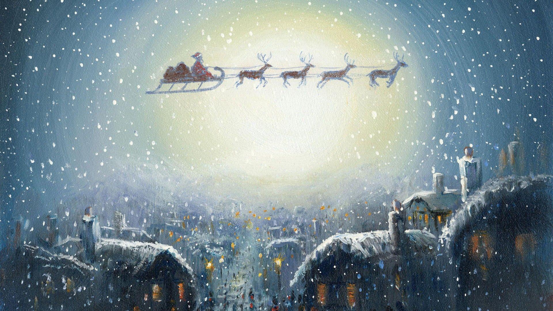 1920x1080 Santa Desktop Wallpaper