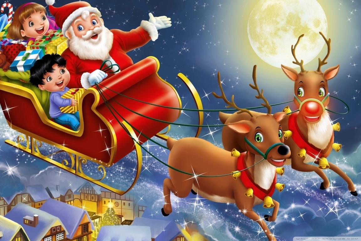 1152x768 Christmas, Santa Claus Ultra HD Desktop Background Wallpaper for 4K UHD TV : Tablet