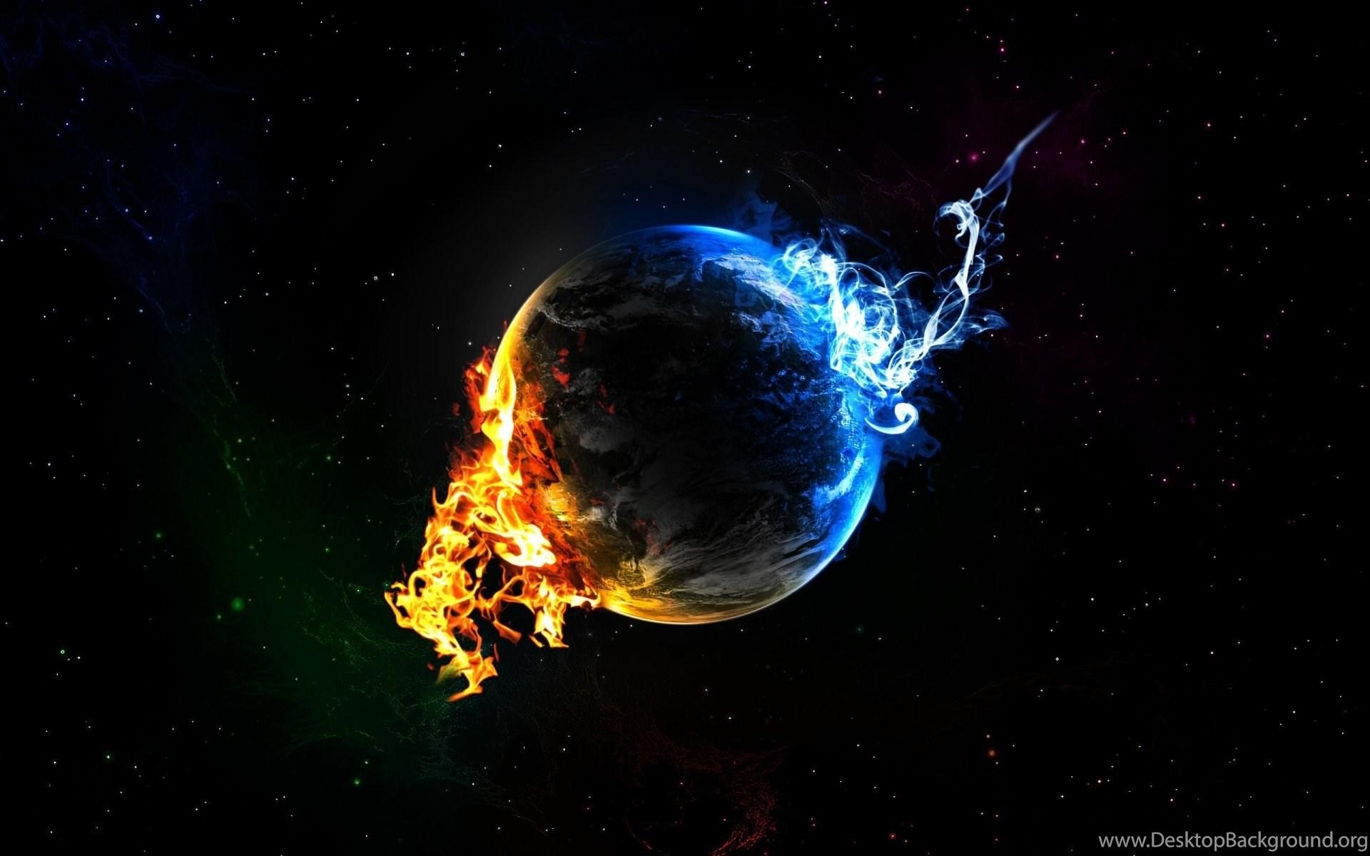 1920x1200 Fire And Ice 1920x1080px Desktop Background