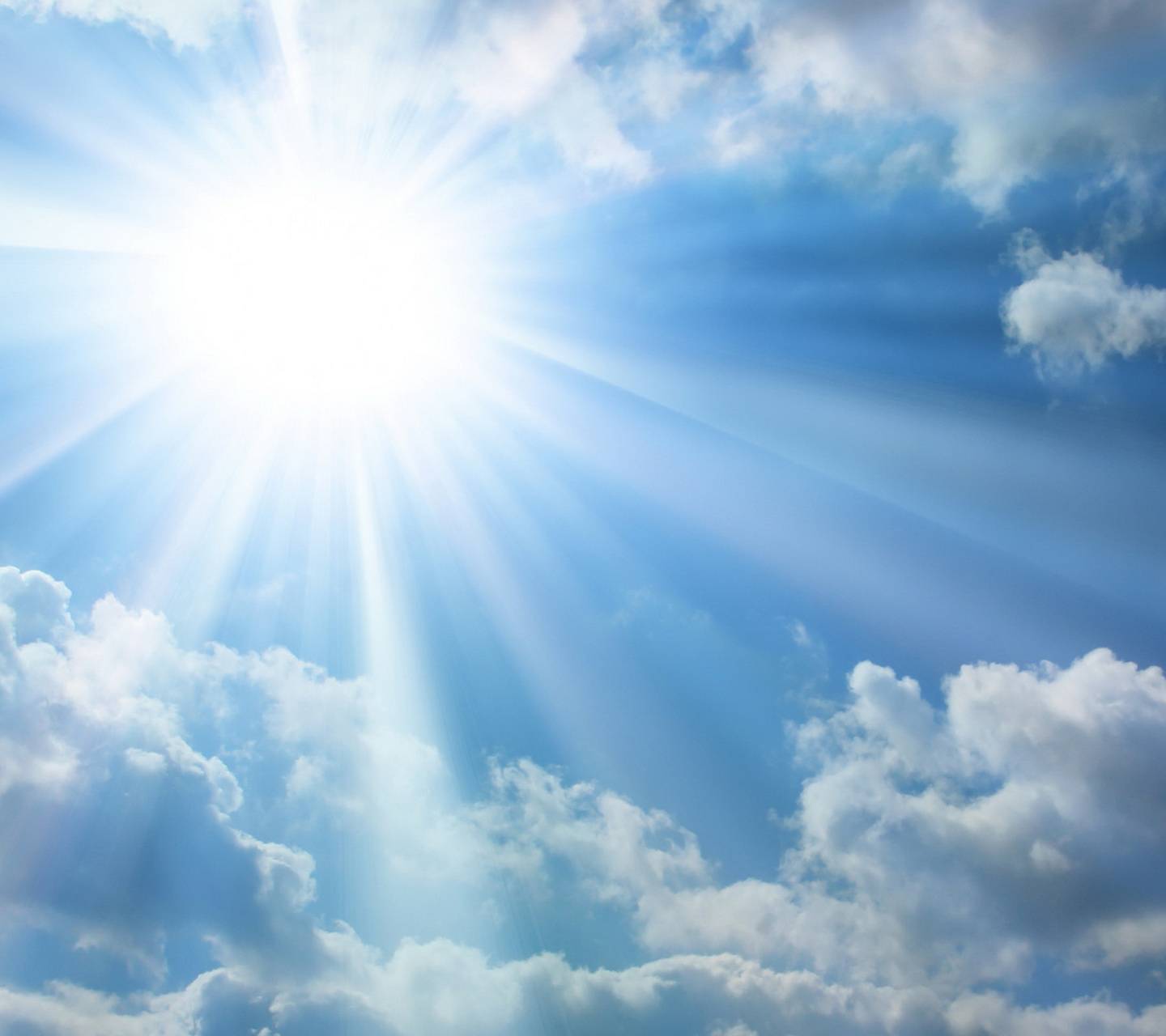 1440x1280 Sunny Sky Wallpaper