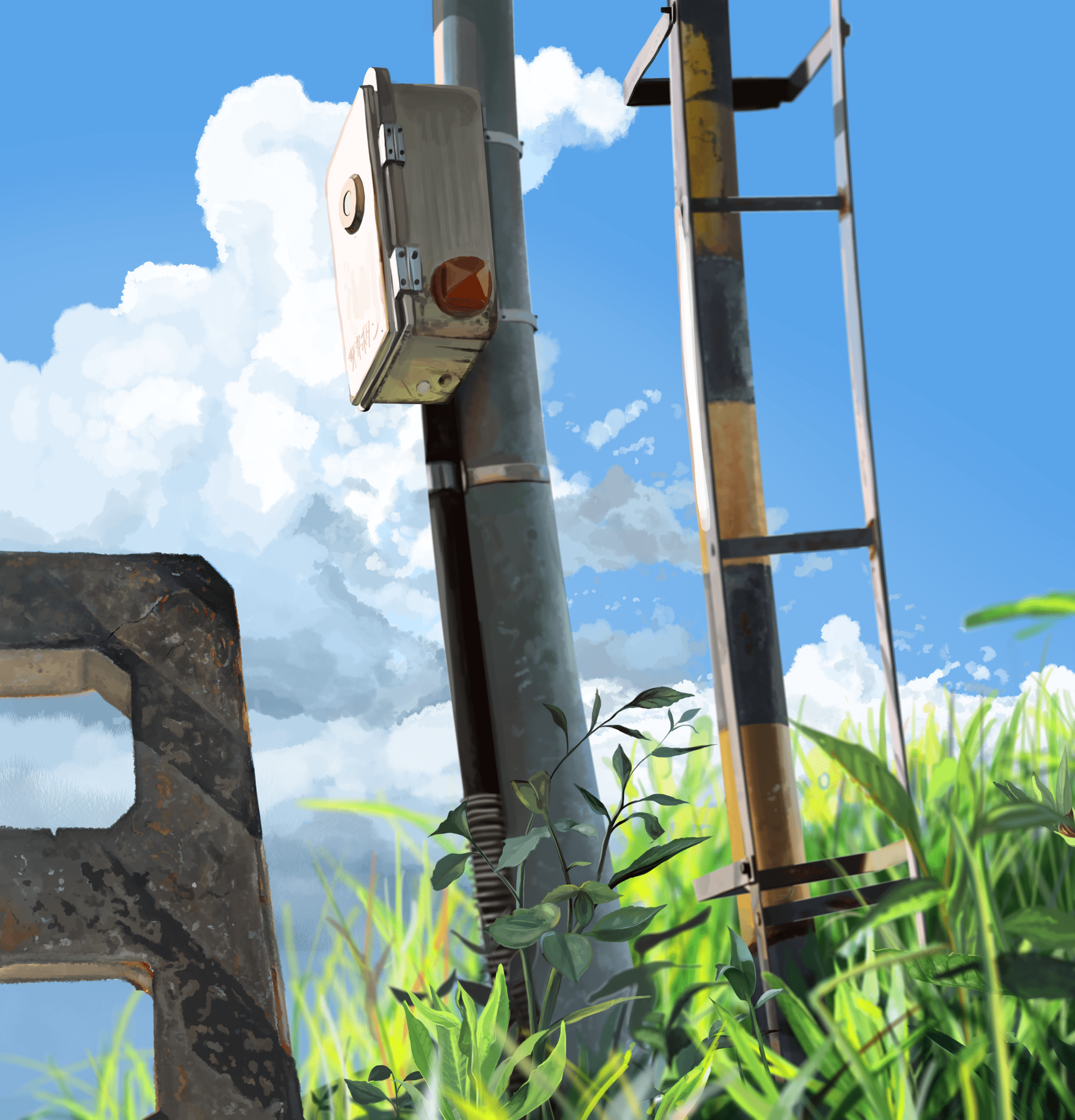 1966x2048 Anime Sky Wallpaper