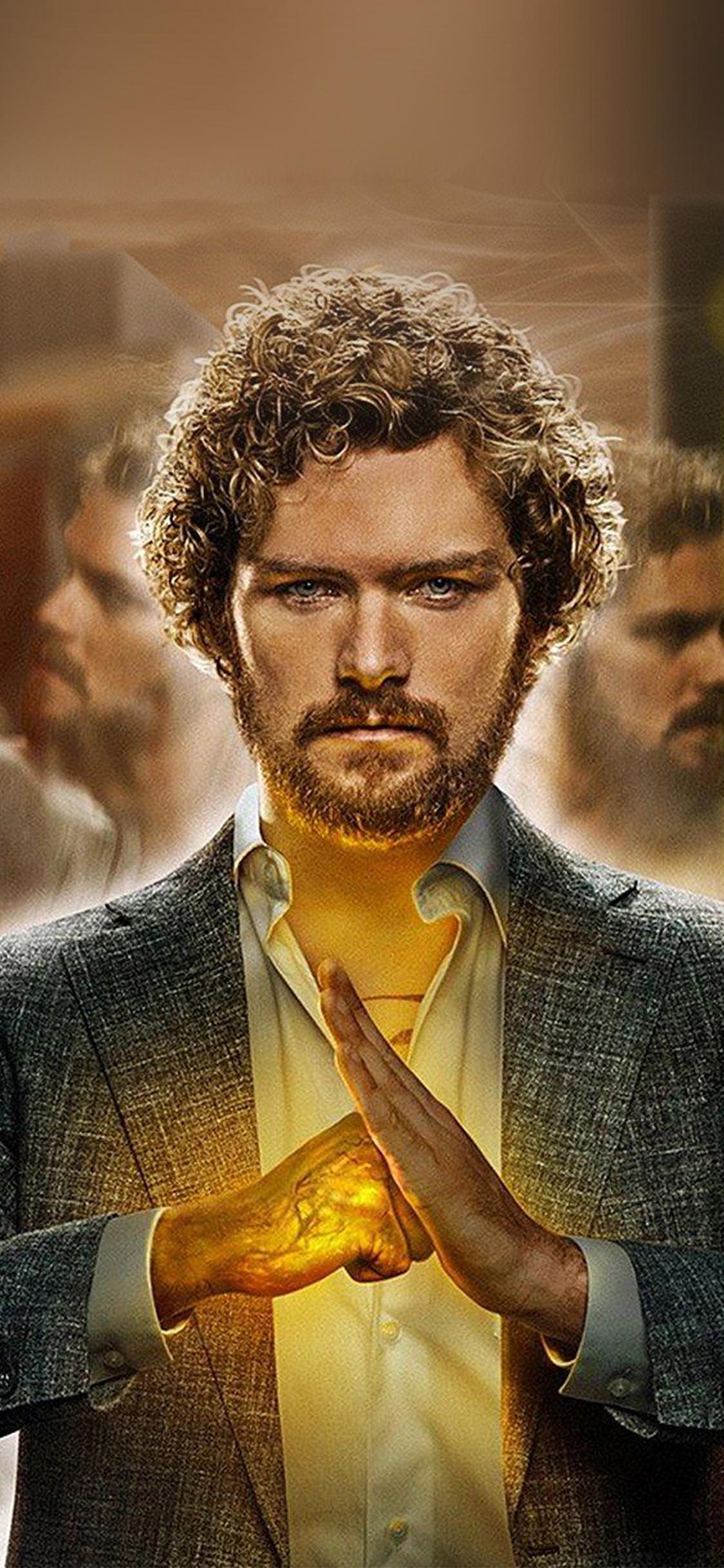 1125x2436 Ironfist Marvel Poster Film Illustration Art Wallpaper