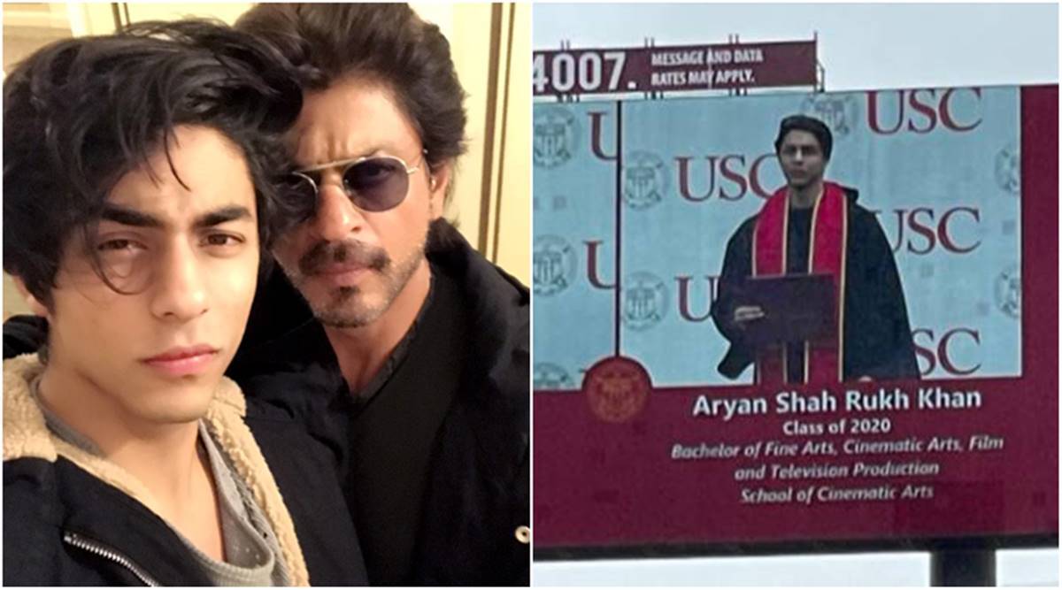 1200x667 Shah Rukh Khan's son Aryan Khan graduates from USC, photo from the ceremony goes viral. Entertainment News, The Indian Express