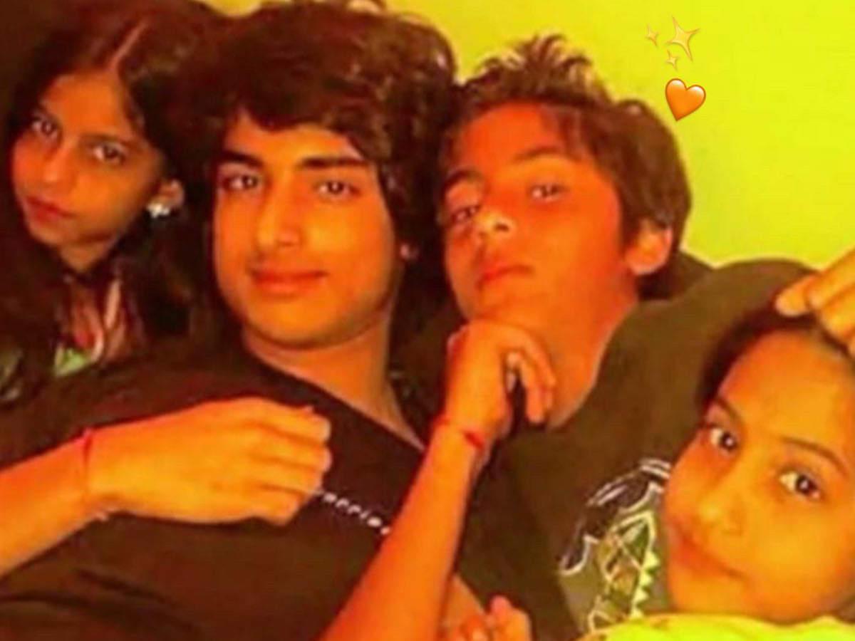 1200x900 Birthday boy Aryan Khan looks unrecognizable in this unseen childhood picture. Hindi Movie News of India