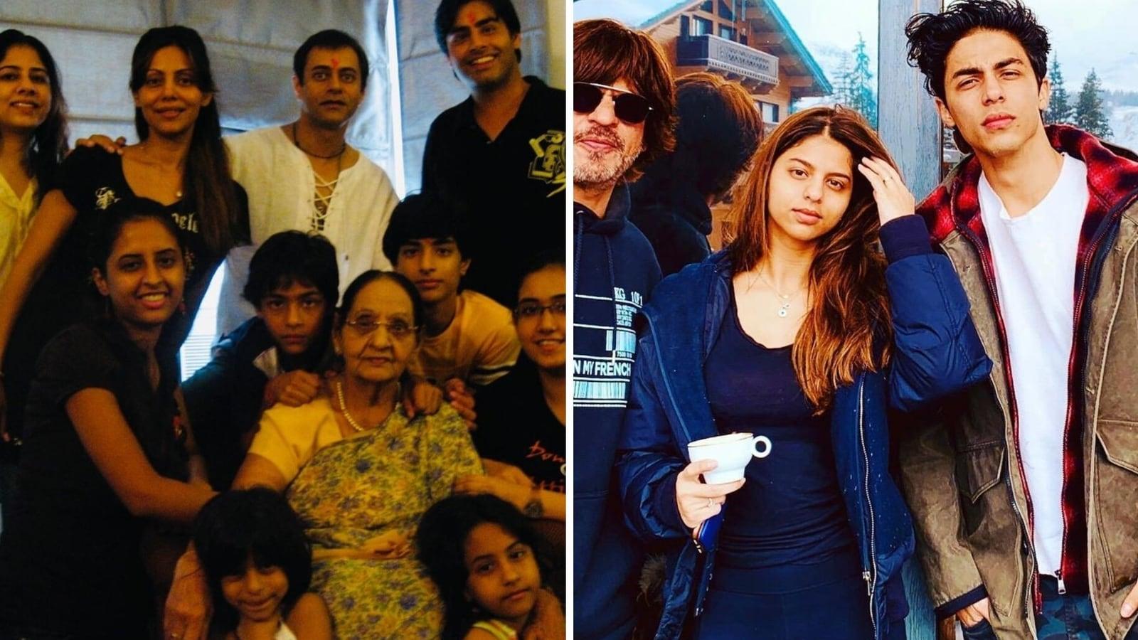 1600x900 Young Suhana Khan and Aryan Khan pose with mom Gauri in unseen family photo, fans miss Shah Rukh Khan