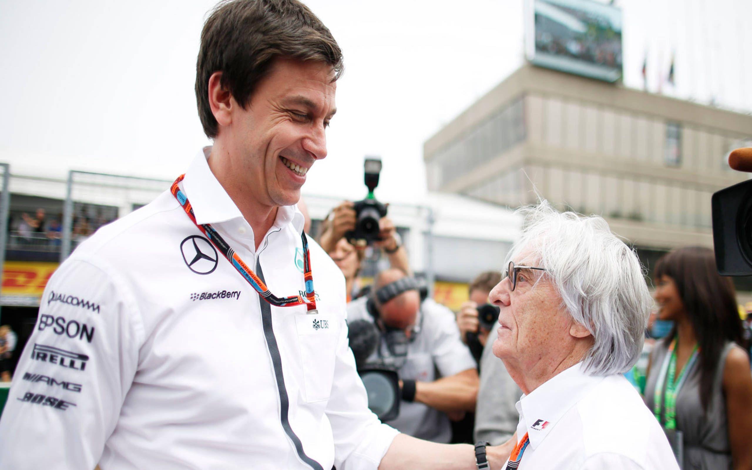 2560x1600 Mercedes F1 boss Toto Wolff, Bernie Ecclestone not on same page with engine plans