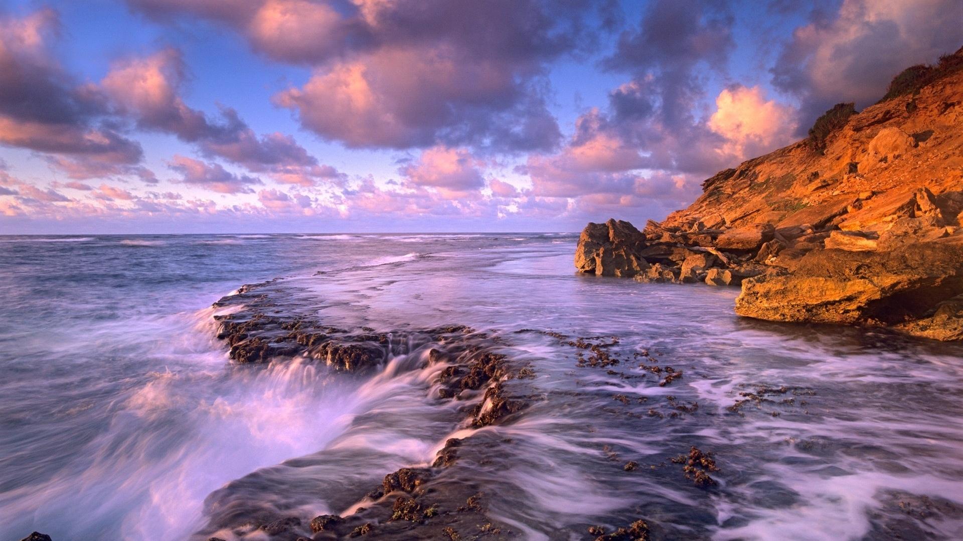 1920x1080 1920x1080 clouds, water, stones, seven, Windows 7