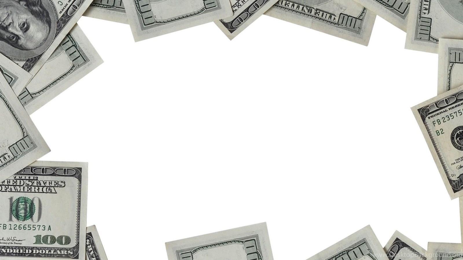 1600x900 Download Wallpaper 3840x1200 Dollars, Frame, Money, White. Desktop Background