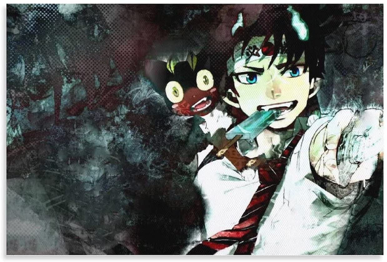 1239x838 Anime Blue Exorcist Canvas Art Poster Decoration Painting Living Room Wall Art Bedroom Decoration Painting 12×18inch(30×45cm): Posters & Prints