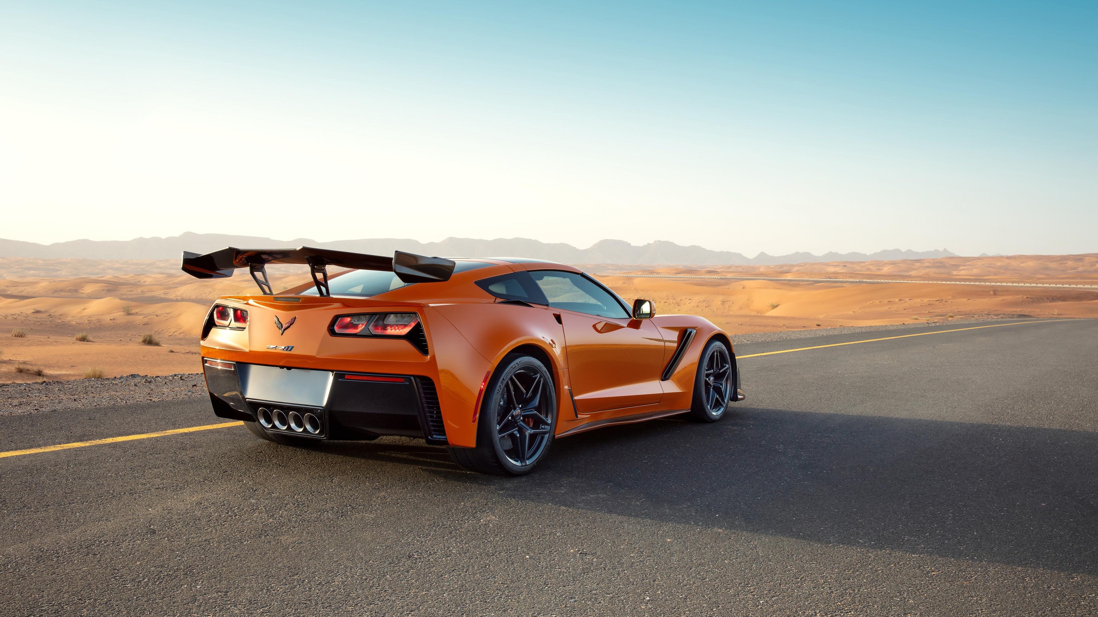3840x2160 Wallpaper 4k Chevrolet Corvette ZR1 2019 Rear Wallpaper