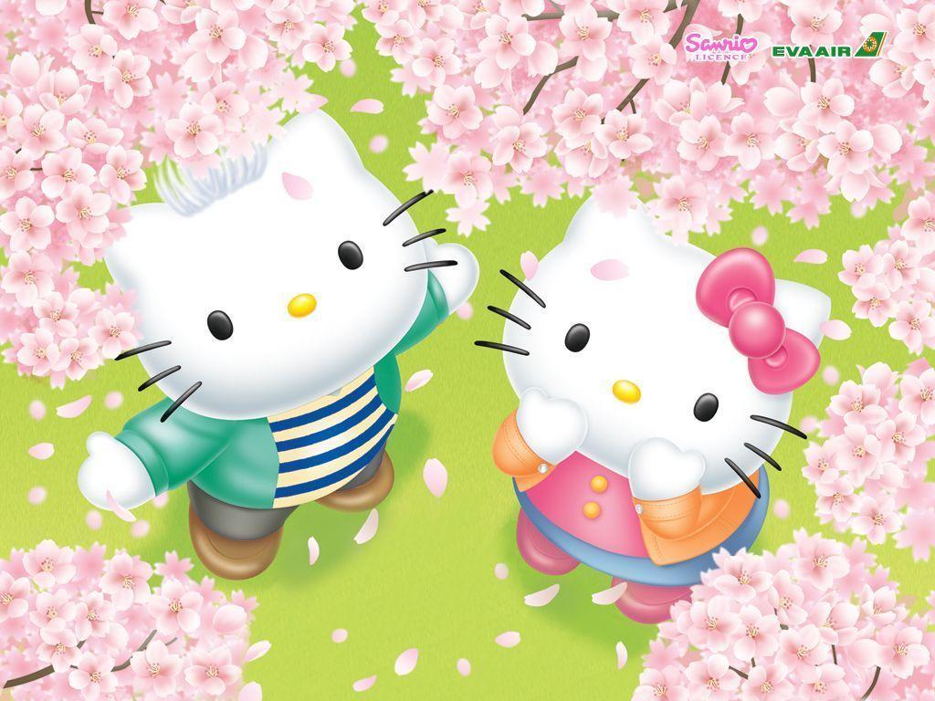 1024x768 Hello Kitty And Friends Wallpaper
